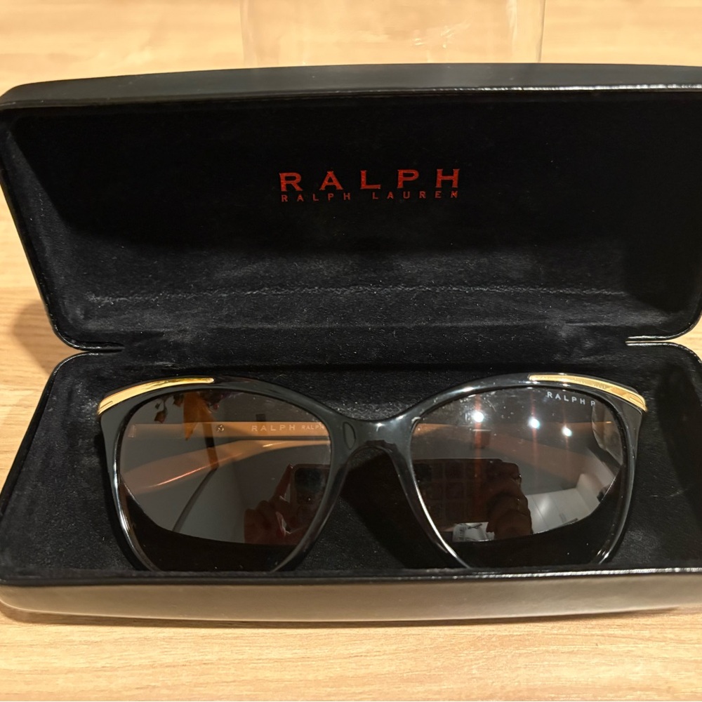 Ralph Lauren Black and Gold Sunglasses